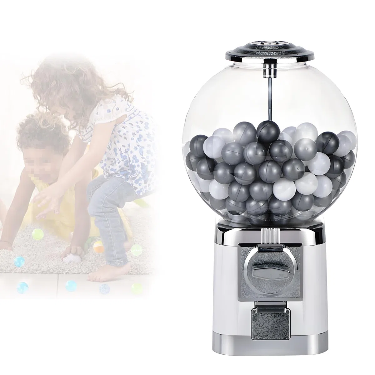 Distributeur automatique de capsules à pièces, distributeur automatique de gomme, avec clé, pour divers scénarios, y compris les centres commerciaux, les centres commerciaux et les magasins de détail