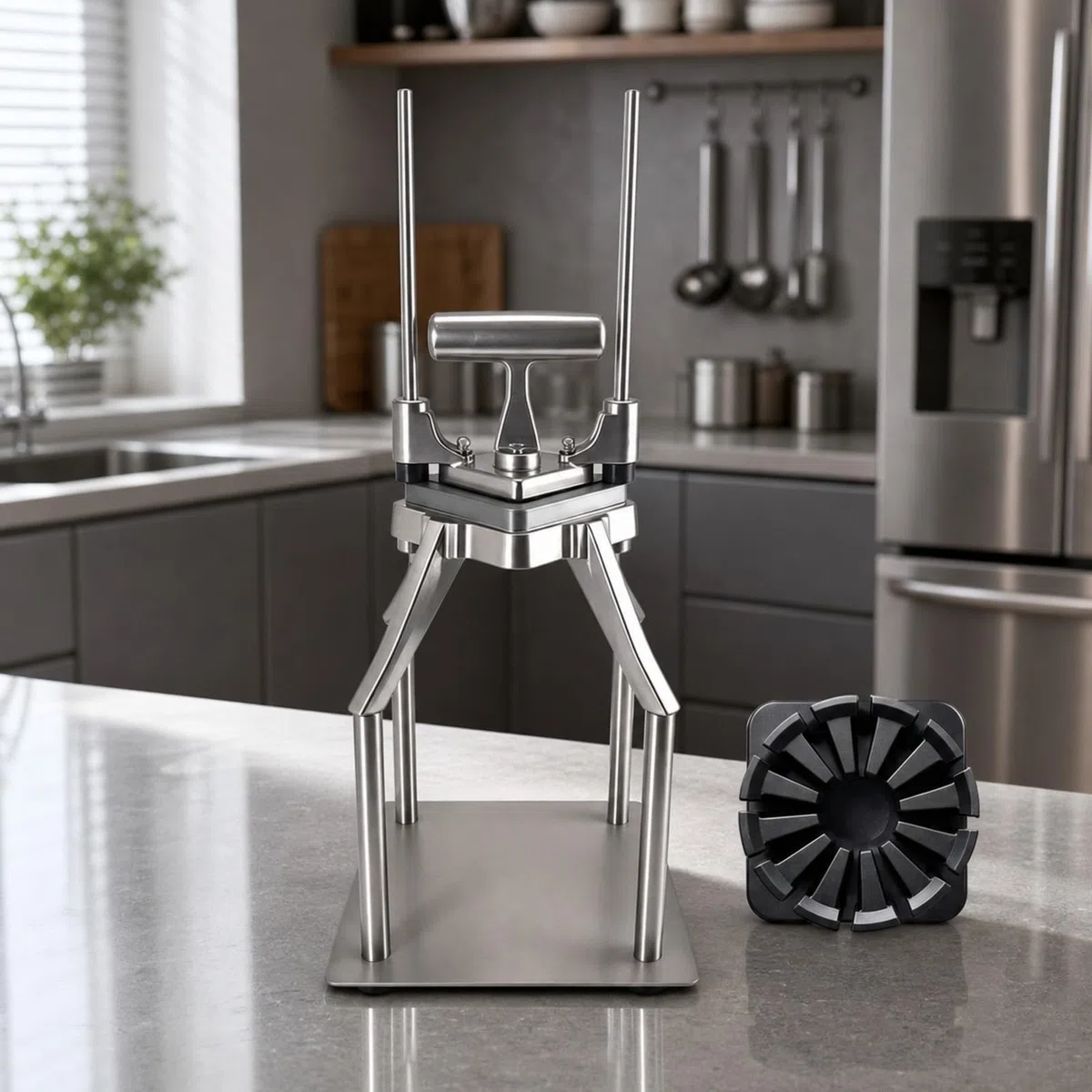 Frites Bloc Amovible Amovibles, Robuste, pr Cuisine, Cuisiniers, 8 Talon
