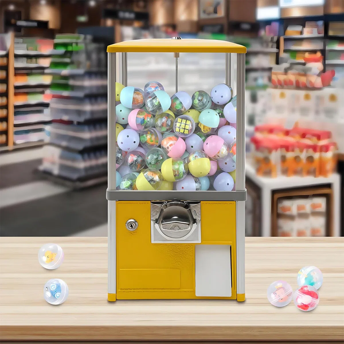 Distributeur automatique de capsules pour bonbons et jouets, usage domestique et commercial
