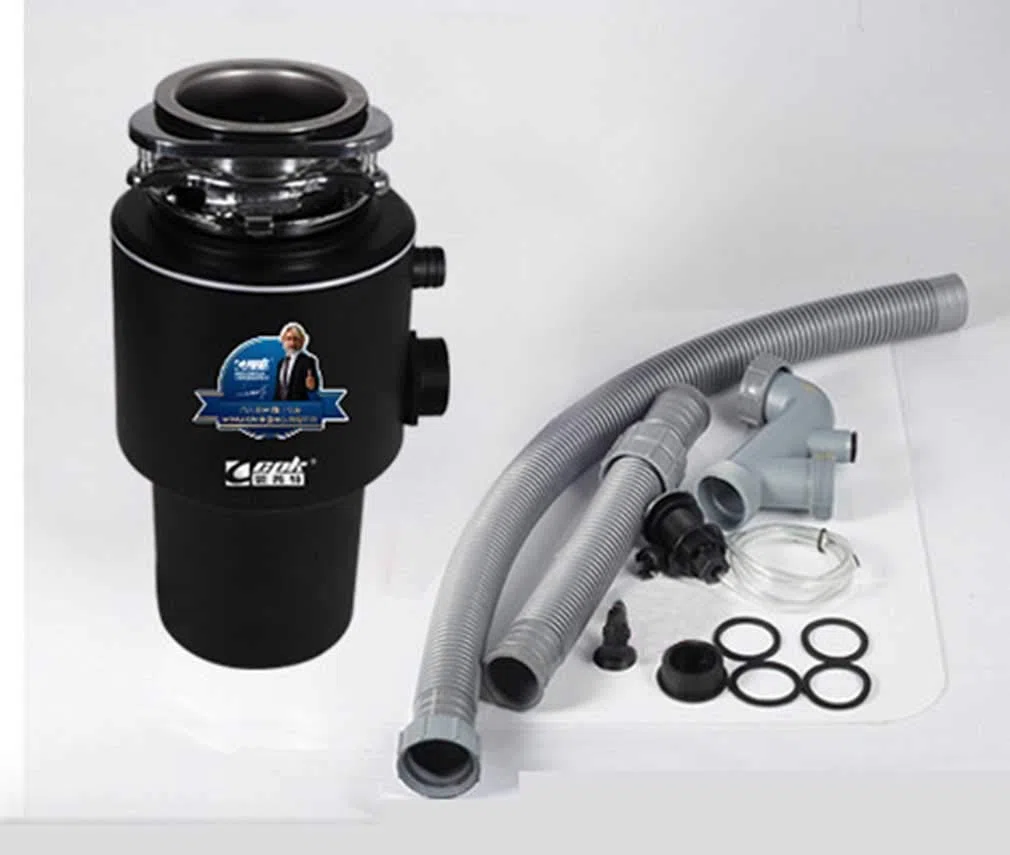 Durable Broyeur d'évier Silencieux, Broyeur de déchets Alimentaires,Broyeur de Déchets Alimentaires Durable pour Cuisine 4000 R/Min Cuisine, Black