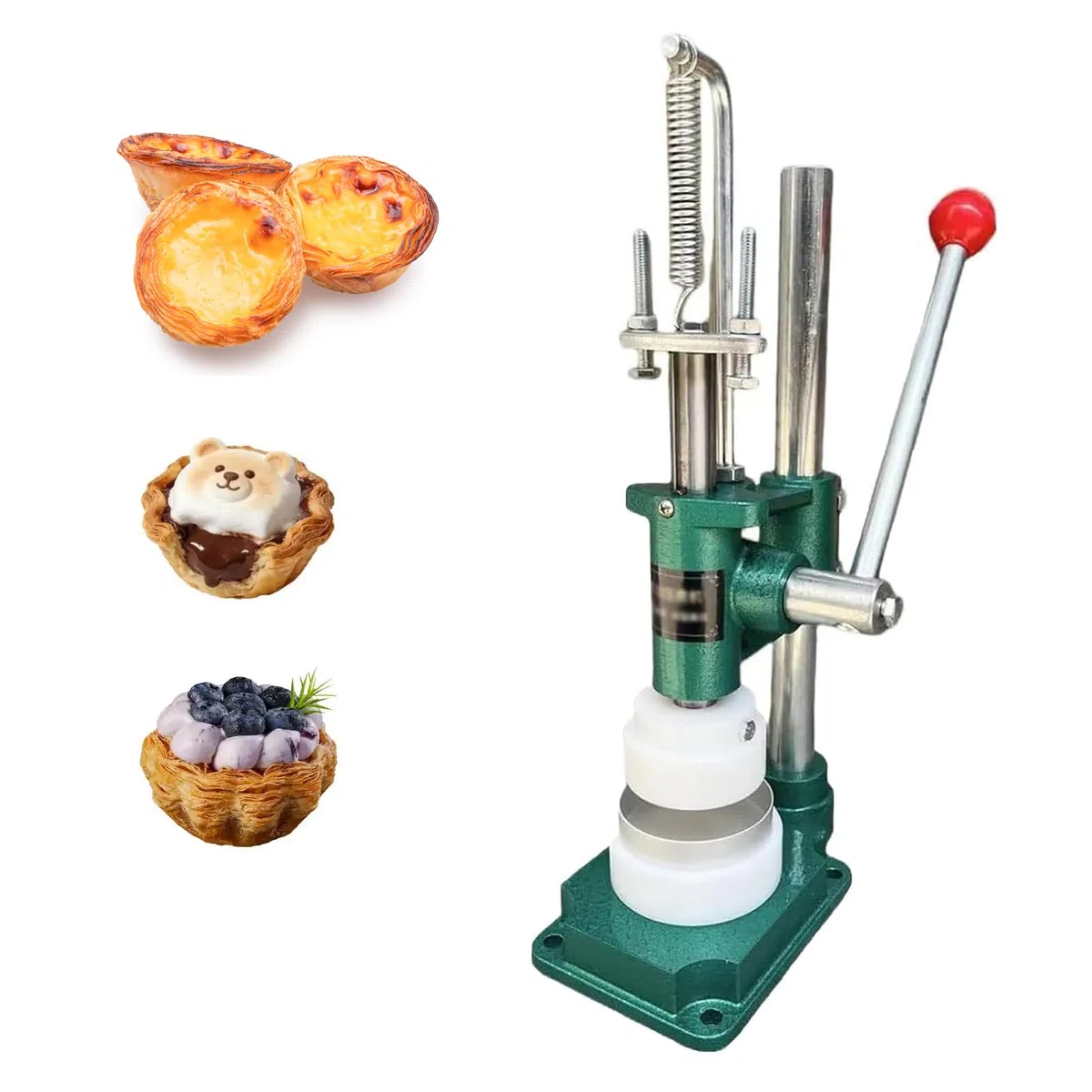 TYH Presse À Tartelettes Manuelle, Machine À Mouler Les Tartelettes Aux Œufs, Machine À Mouler Les Tartelettes À La Crème, Machine Manuelle pour Fabriquer Les Coques De H42