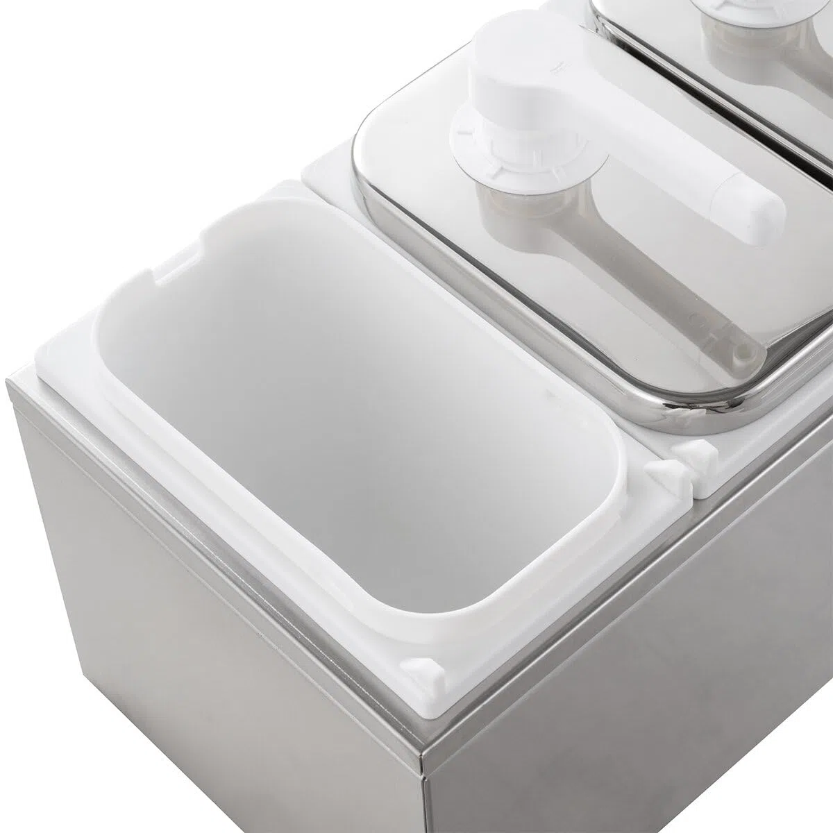 GastroHero Distributeur de sauce, 3 x 3 l, pompe doseuse, acier inoxydable, SSE3X3PP