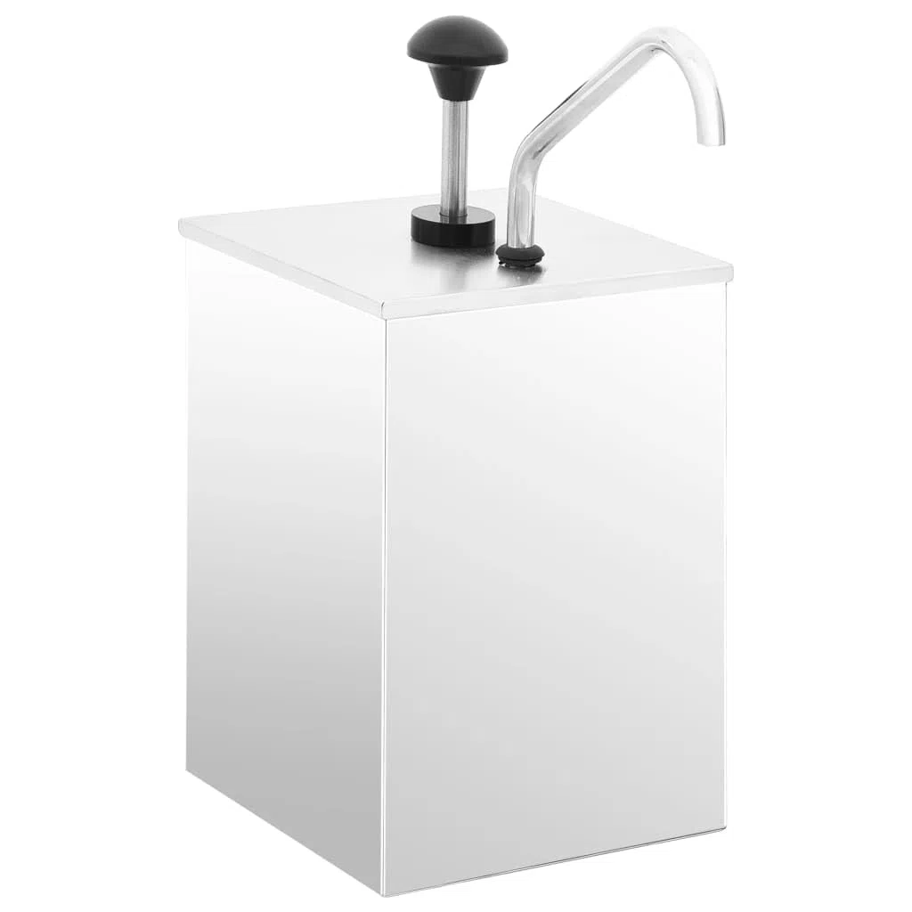 Distributeur de sauces en Acier Inoxydable 3,5 L pour Buffet, Barbecue, Cuisine, Rangement, Service Propre et précis