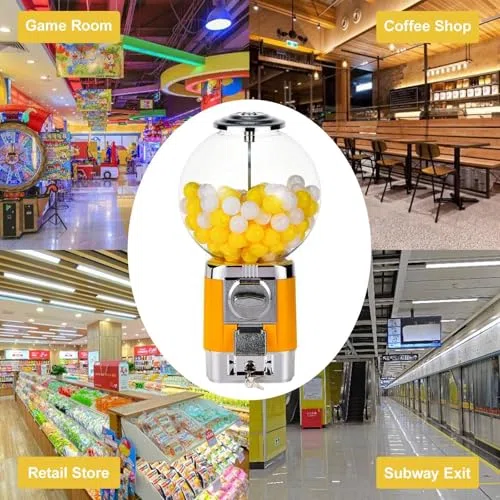 Distributeur automatique de capsules – Distributeur de capsules rondes de 32 mm – Idéal pour les centres commerciaux et les salles d'arcade – Petit distributeur de bonbons