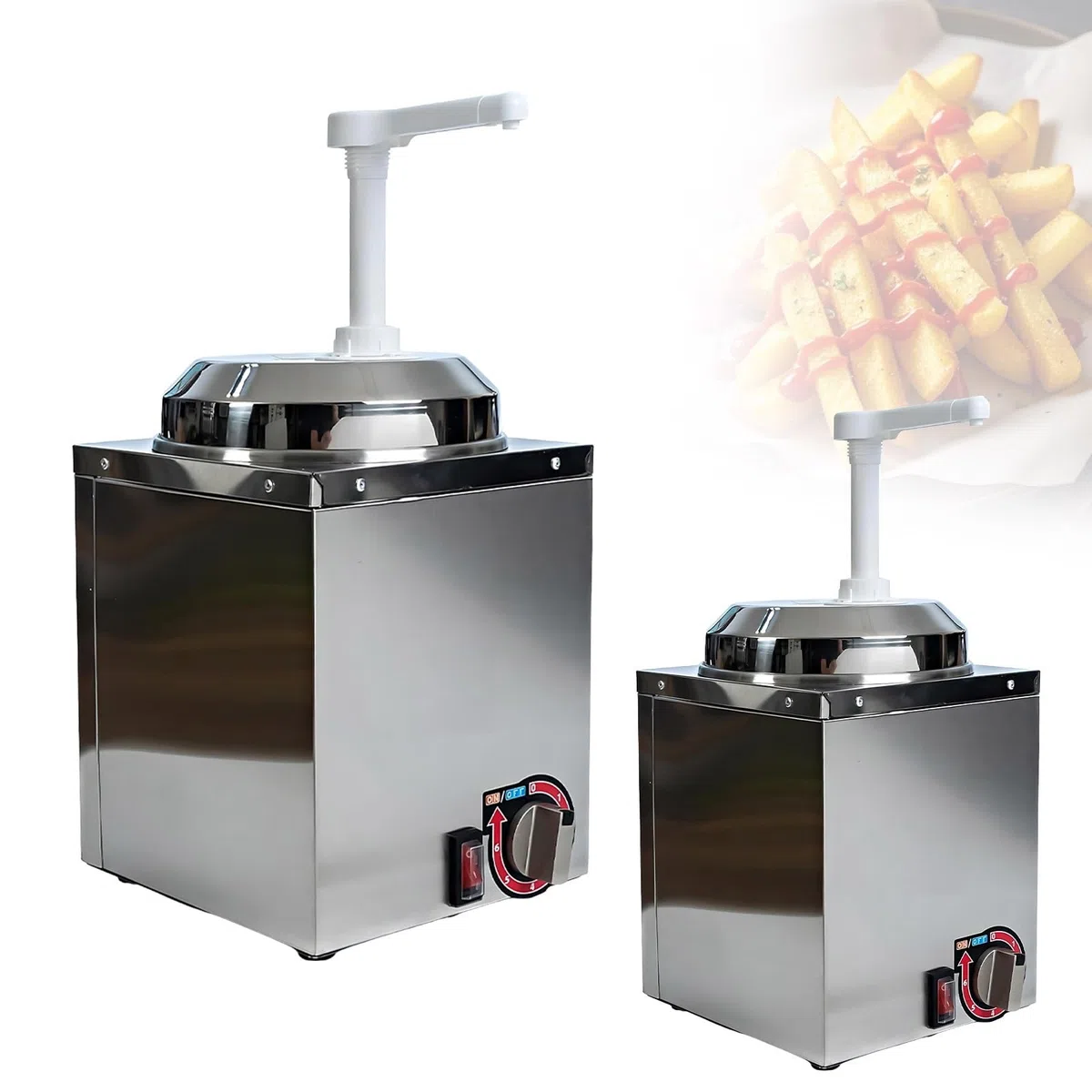 Distributeur De Sauce Multi-usage Avec Pompe, Chauffe-Sauce Pour Chocolat Caramel Sirop Hot Fudge, Usage Buffet Restaurant(A)