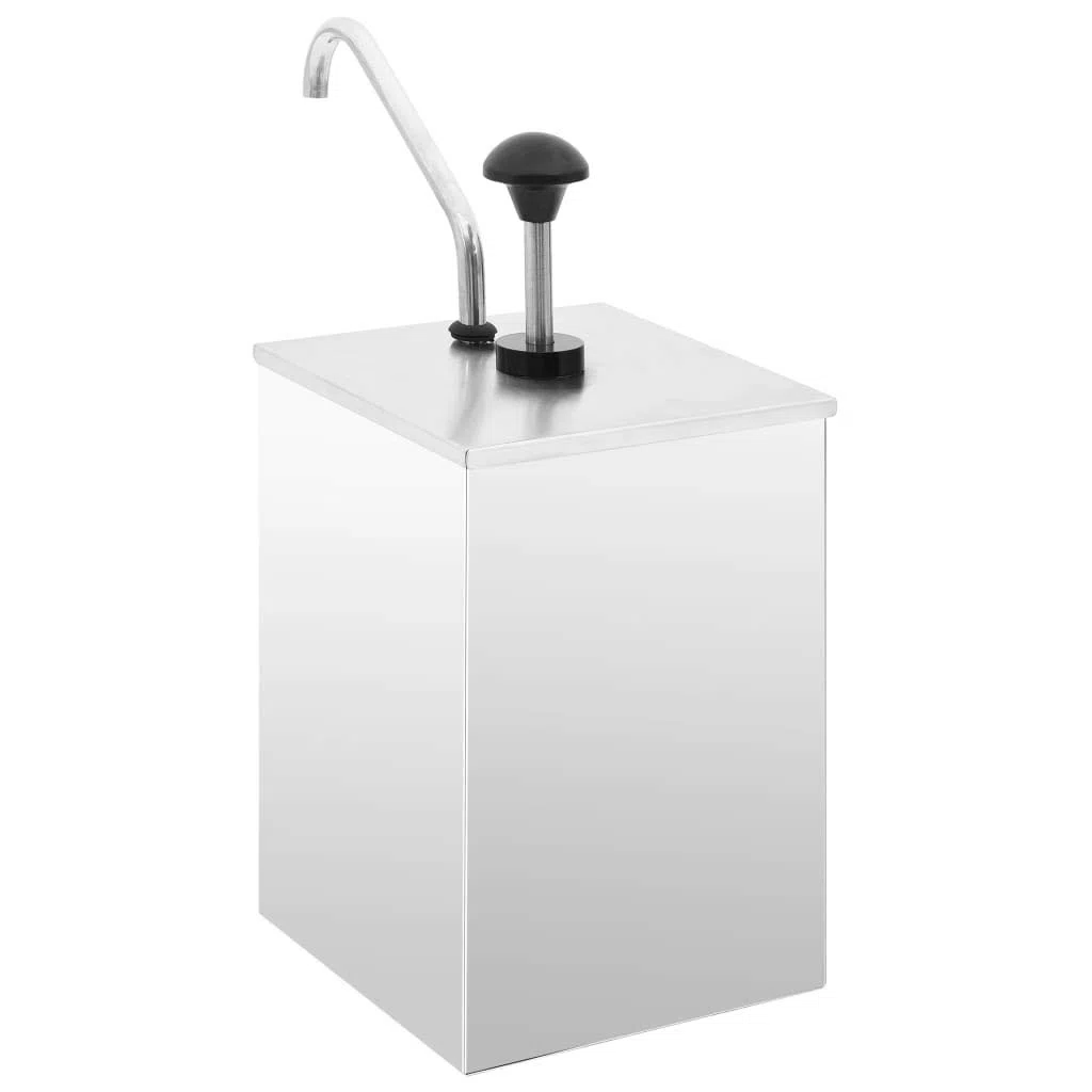 Distributeur de sauces en Acier Inoxydable 3,5 L pour Buffet, Barbecue, Cuisine, Rangement, Service Propre et précis