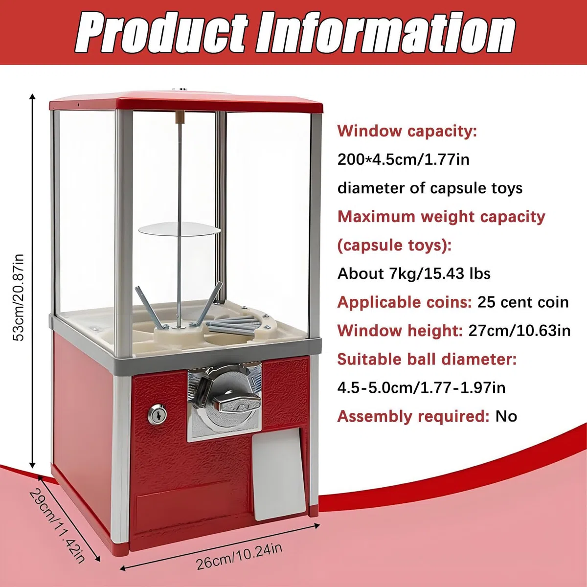 Distributeur automatique commercial avec distribution automatique pour magasins de jeux et de vente au détail