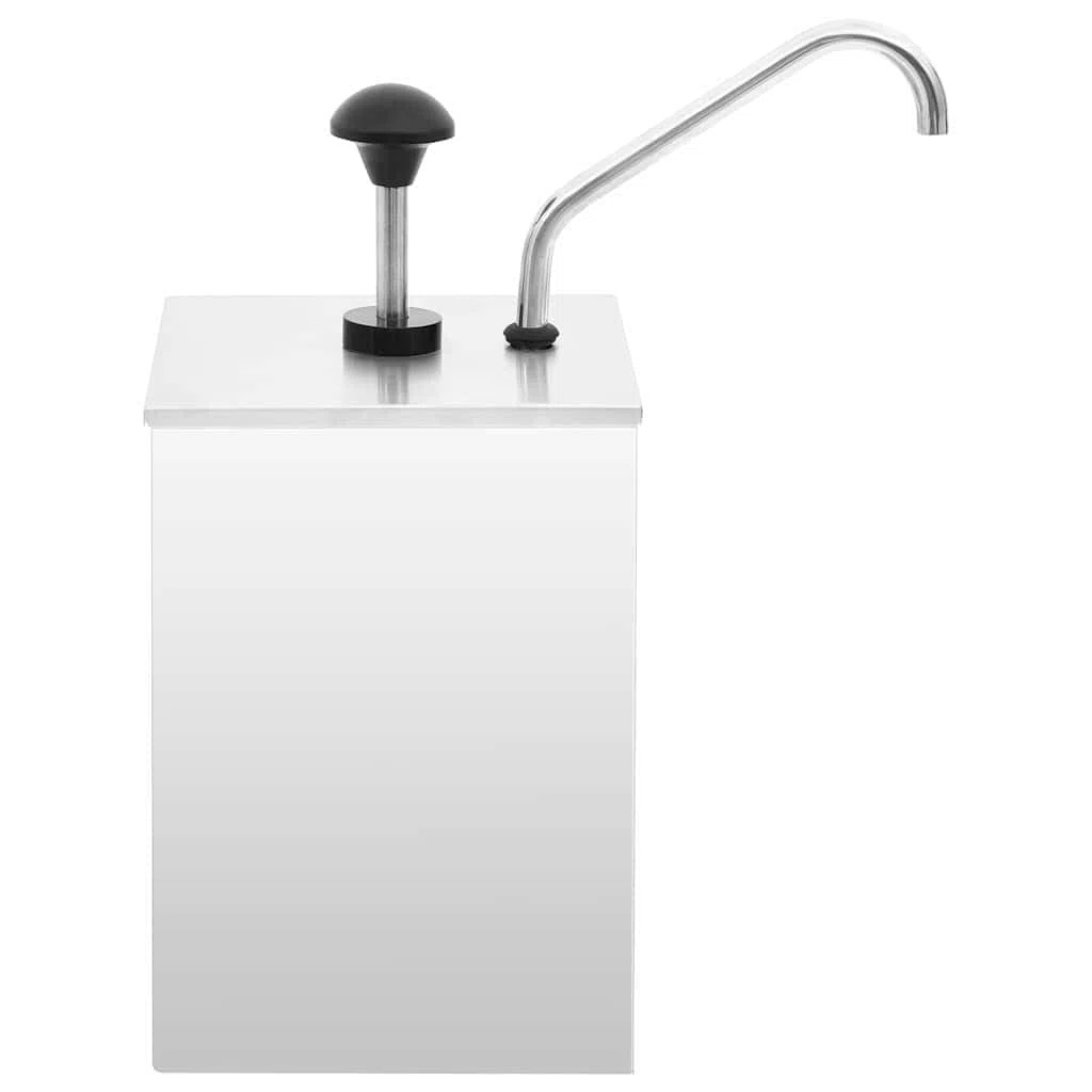 Distributeur de sauces en Acier Inoxydable 3,5 L pour Buffet, Barbecue, Cuisine, Rangement, Service Propre et précis