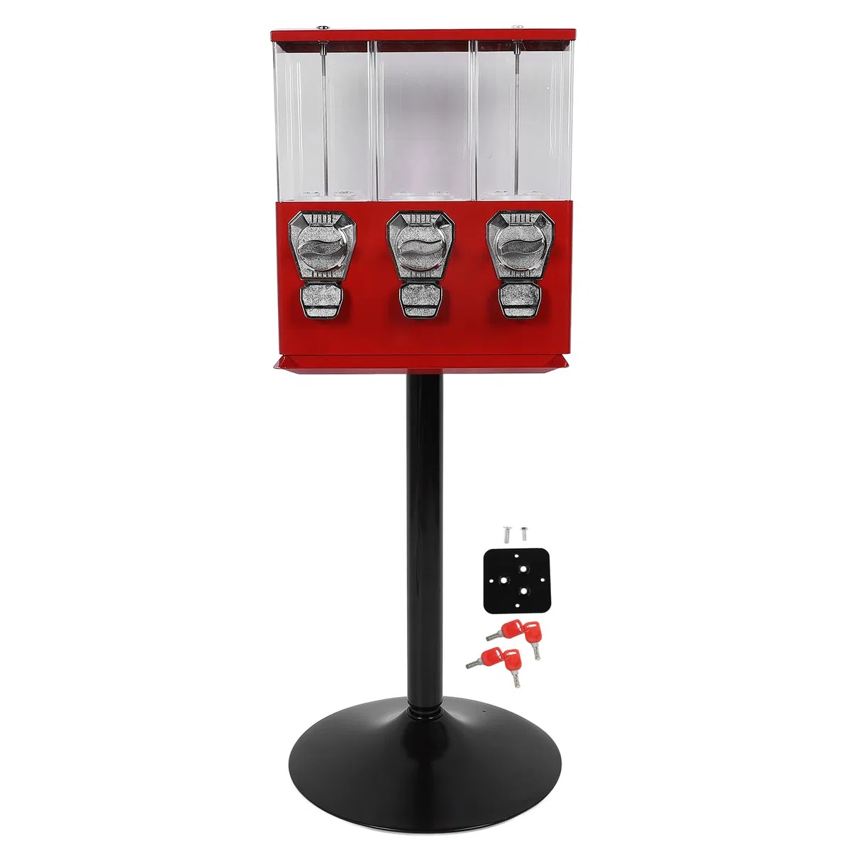FILFEEL Distributeur Automatique Commercial avec Clés Antivol, Boîtes Individuelles Triples et Support à Pièces pour Magasins