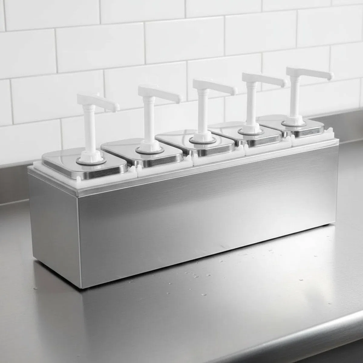 Pompe Doseuse Sirop Utilisation Facile Distributeur Sirop Réutilisable Distributeur de Sauce en Plastique pour Bar à Boissons, Style to 5