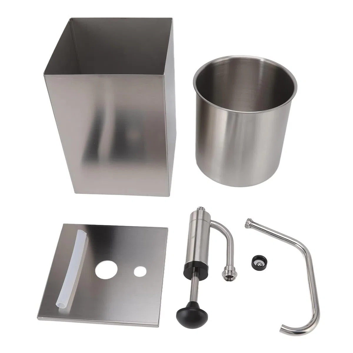 Pompe de distribution de condiments avec réservoir amovible, rebond rapide et design anti-goutte pour sauces et vinaigrettes