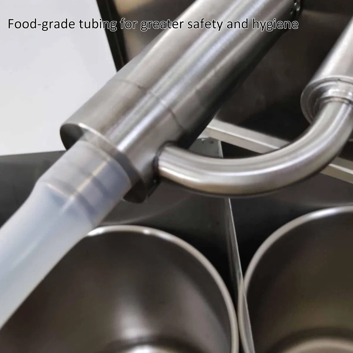 Distributeur à condiments avec seau amovible pour une distribution efficace de sauce