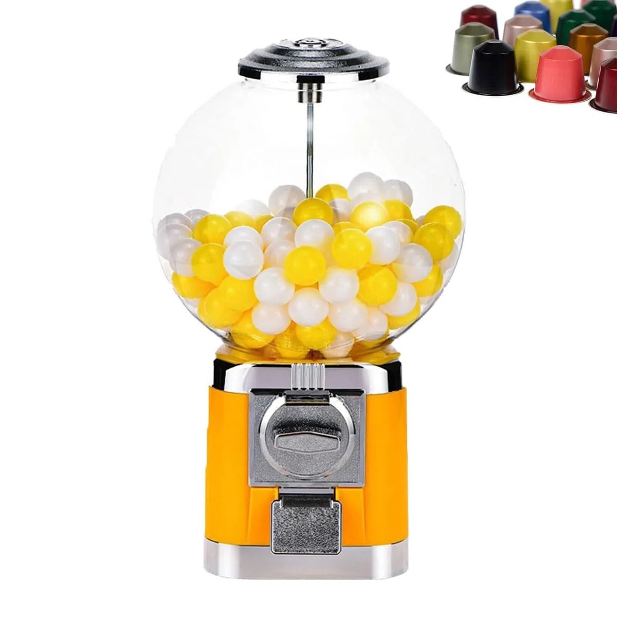 Distributeur automatique capsules pièces,200 boules vides,100 jetons,cadeau