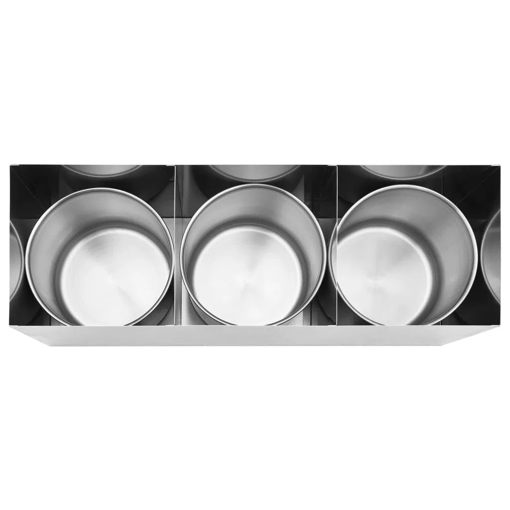 Distributeur de sauces en Acier Inoxydable 3 x 3,5 L avec Pompe doseuse pour Condiment, Ketchup, Mayonnaise, Moutarde, idéal Buffet, Barbecue, Cuisine, Table, Restaurant