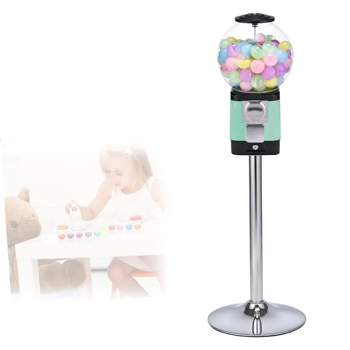 Distributeur automatique de capsules avec clés verrouillables pour jouets, bonbons, magasins de détail