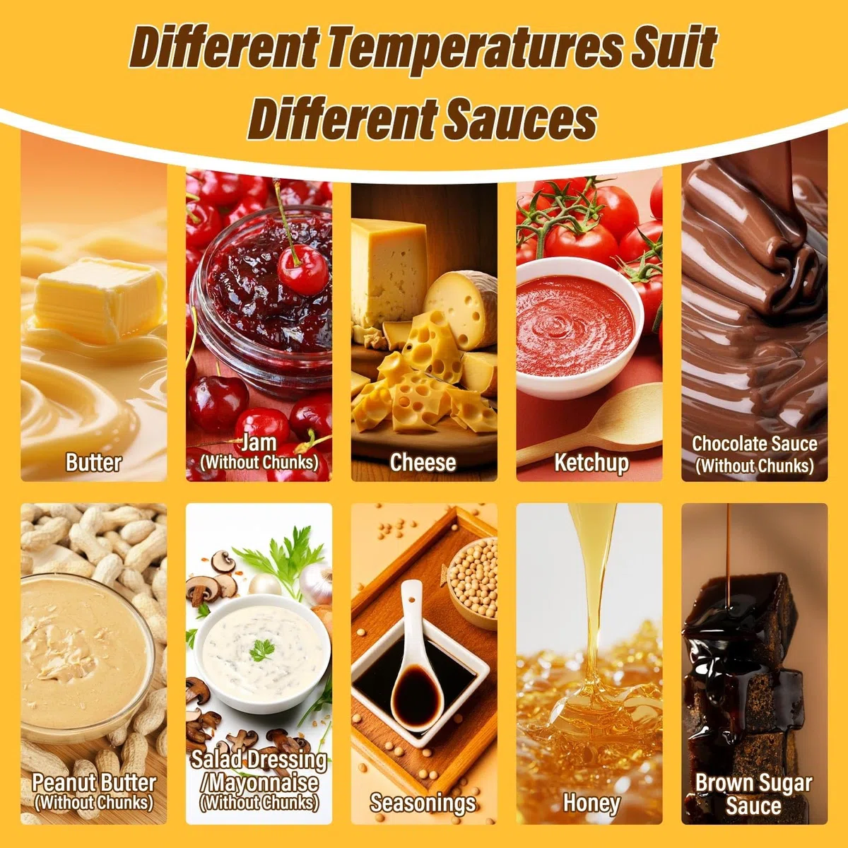 Distributeur De Sauce Multi-usage Avec Pompe, Chauffe-Sauce Pour Chocolat Caramel Sirop Hot Fudge, Usage Buffet Restaurant(A)