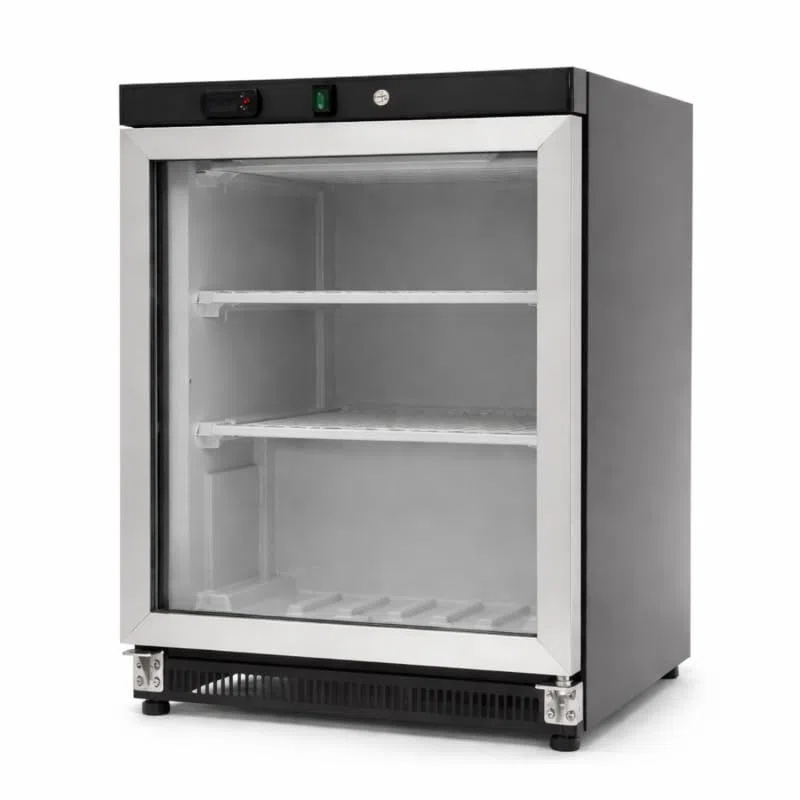 Générique Armoire Réfrigérée Négative 200 Litres - Congélateur à Porte Vitrée Cadre Inox